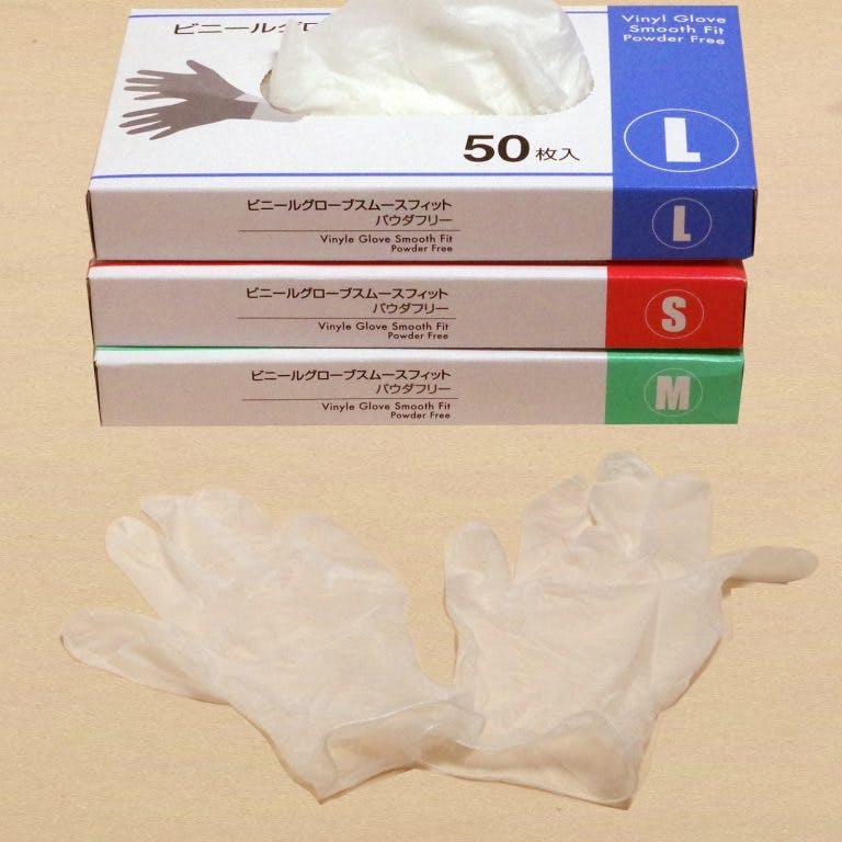 TPE熱可塑性エラストマー手袋の色・サイズに関して